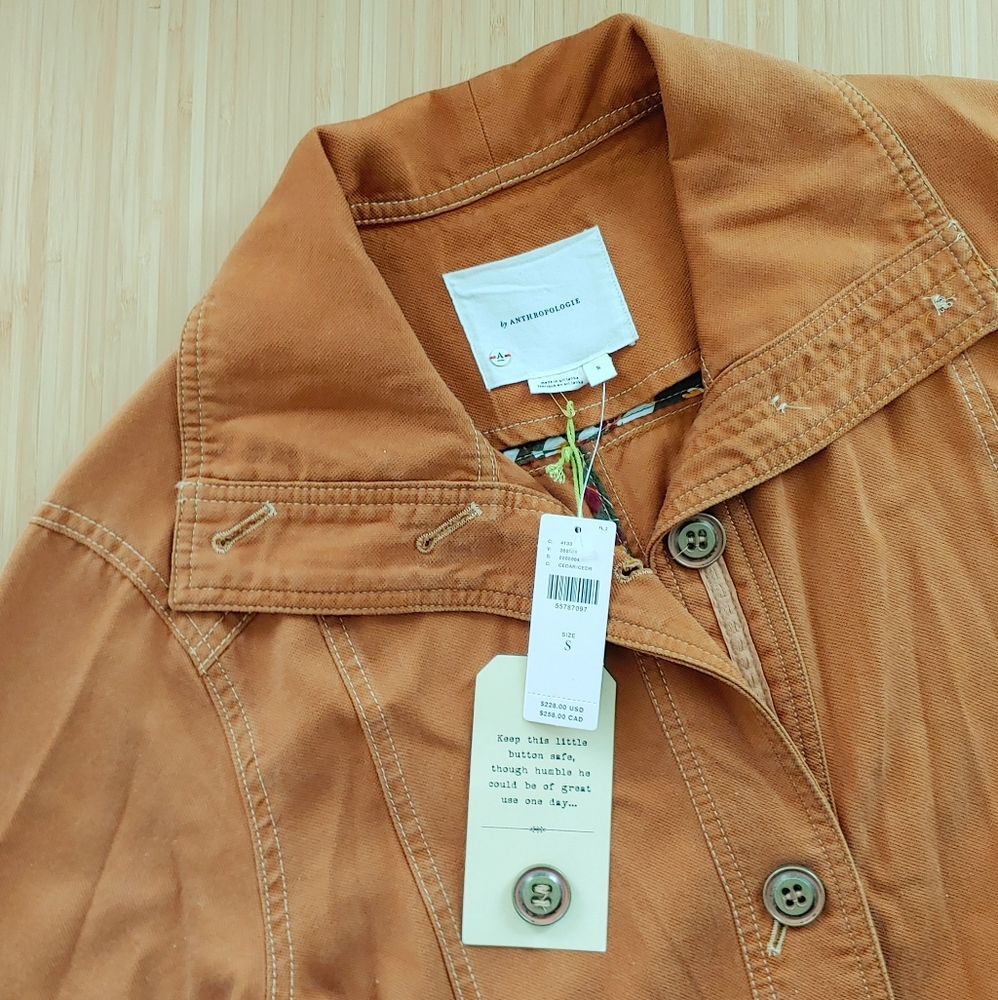 HTF Anthropologie Uma Utility Duster Jacket - Picture 6 of 6